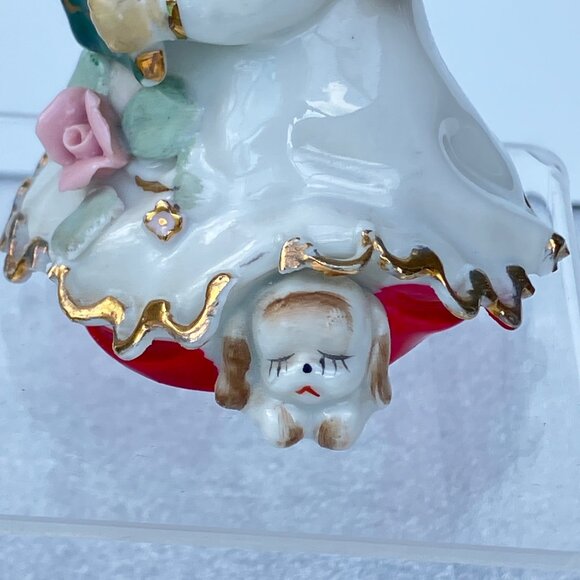 Geo Z Lefton Christmas Angel Choir Girl with Puppy Bell - Picture 7 of 13